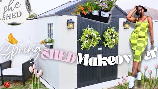 BACKYARD MAKEOVER SERIES | DECORATING MY DREAM SHED | HOME VLOG | SPRING DECLUTTER | OUTDOOR DECOR
