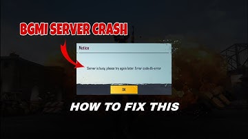 BGMI SERVER CRASH | Error Code db error | How to Fix This