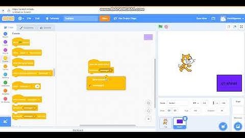 How to make broadcast messages in scratch