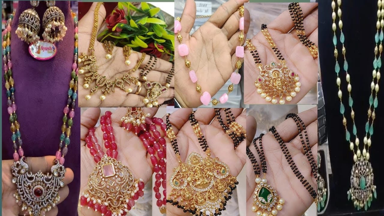 Latest beads collections || beads chains designs - YouTube