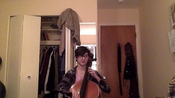 cello E flat two octave scale and arpeggio tutorial