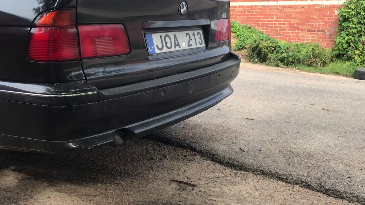 BMW E39 530D popcorn/hardcut rev limiter YouTube