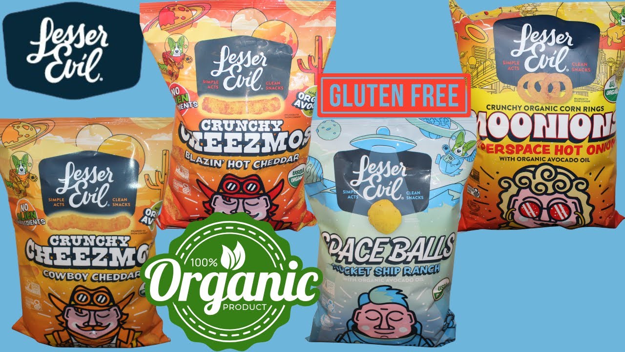 LesserEvil Clean Snacks Cheezmos: Cheddar, Blazin’ Hot Cheddar, Ranch ...