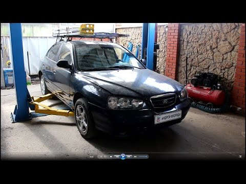 Замена ремня ГРМ и роликов на Hyundai Elantra 2,0 Хендай Элантра 2002 года