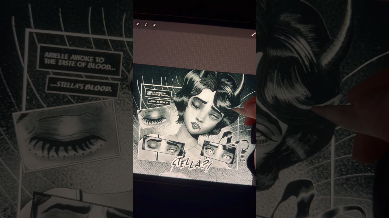 She’s realizing something is wrong 🌀 #comicart #darkart #indiecomics #art #occult #manga