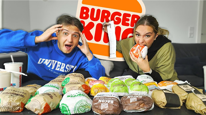 Smager ALLE BURGERE på BURGER KING!!