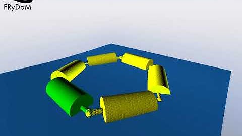 Complex floating multibody system in waves with FRyDoM.