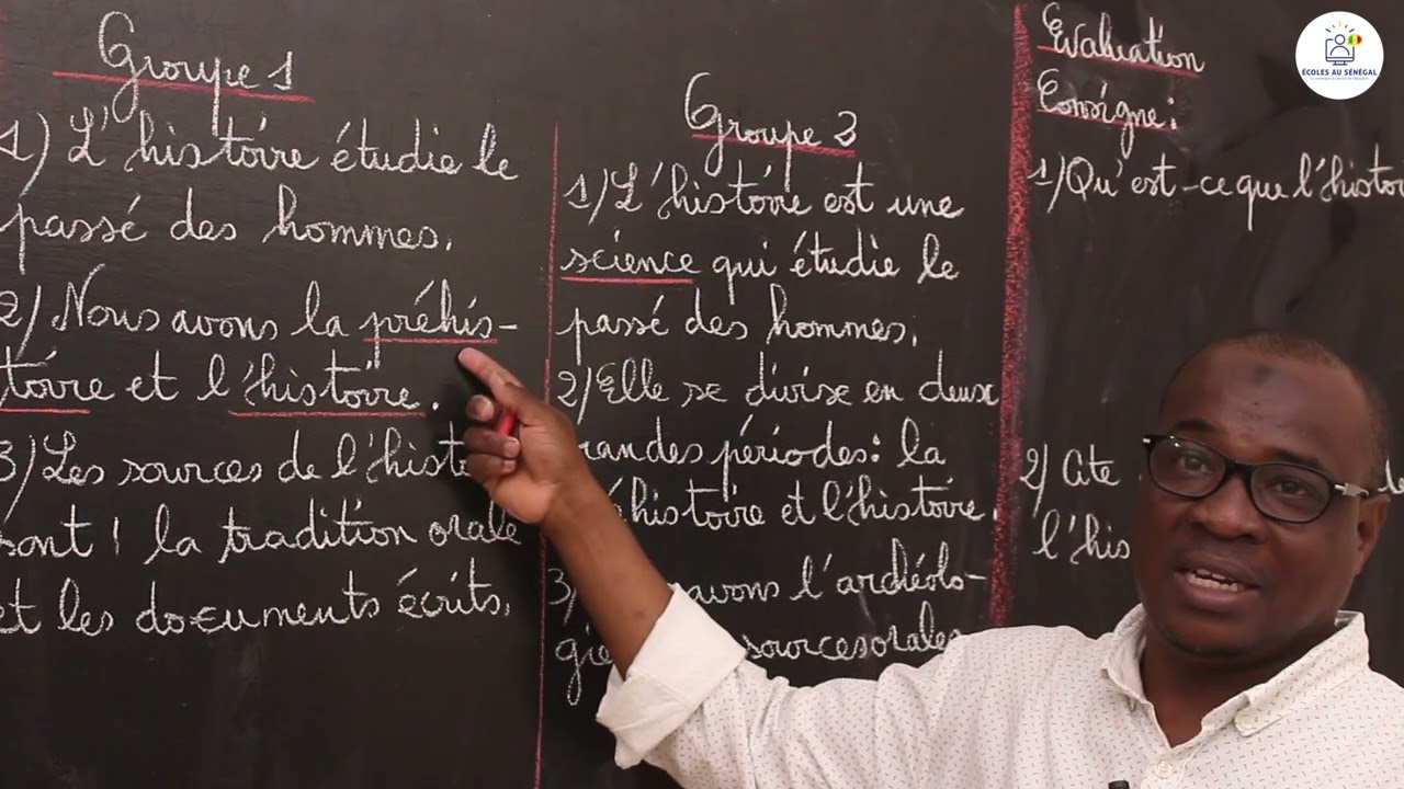 Cours - CM1 : Histoire / La définition de l'histoire / M. Gassama