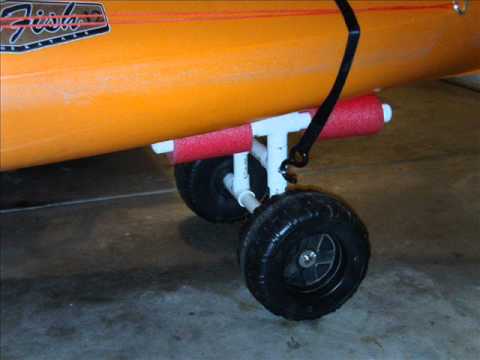 Build a kayak cart - DIY kayak cart www.PalmettoKayakFishing.com 