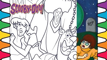 Scooby-Doo Coloring Page | Phantom Shadow/Green Ghost, Shaggy, Scooby & Velma | NCS Music