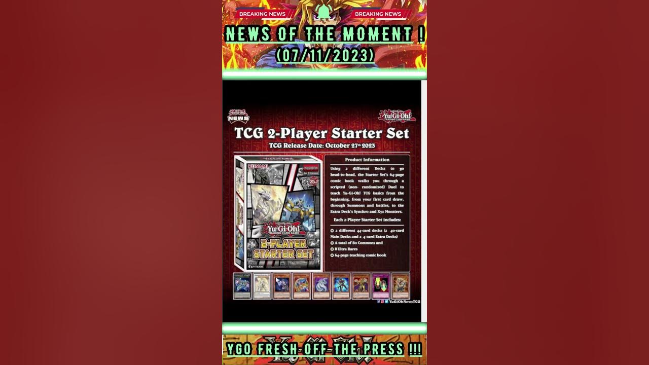 ✓ #YUGIOH BREAKING NEWS! ✓ - NEW TCG 2-Player Starter Set