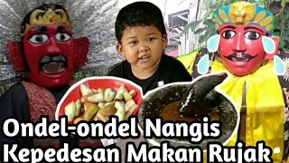 Ondel-ondel Nangis, Kepedesan Makan Rujak / Ondel ondel Betawi / Azzam Jamiel