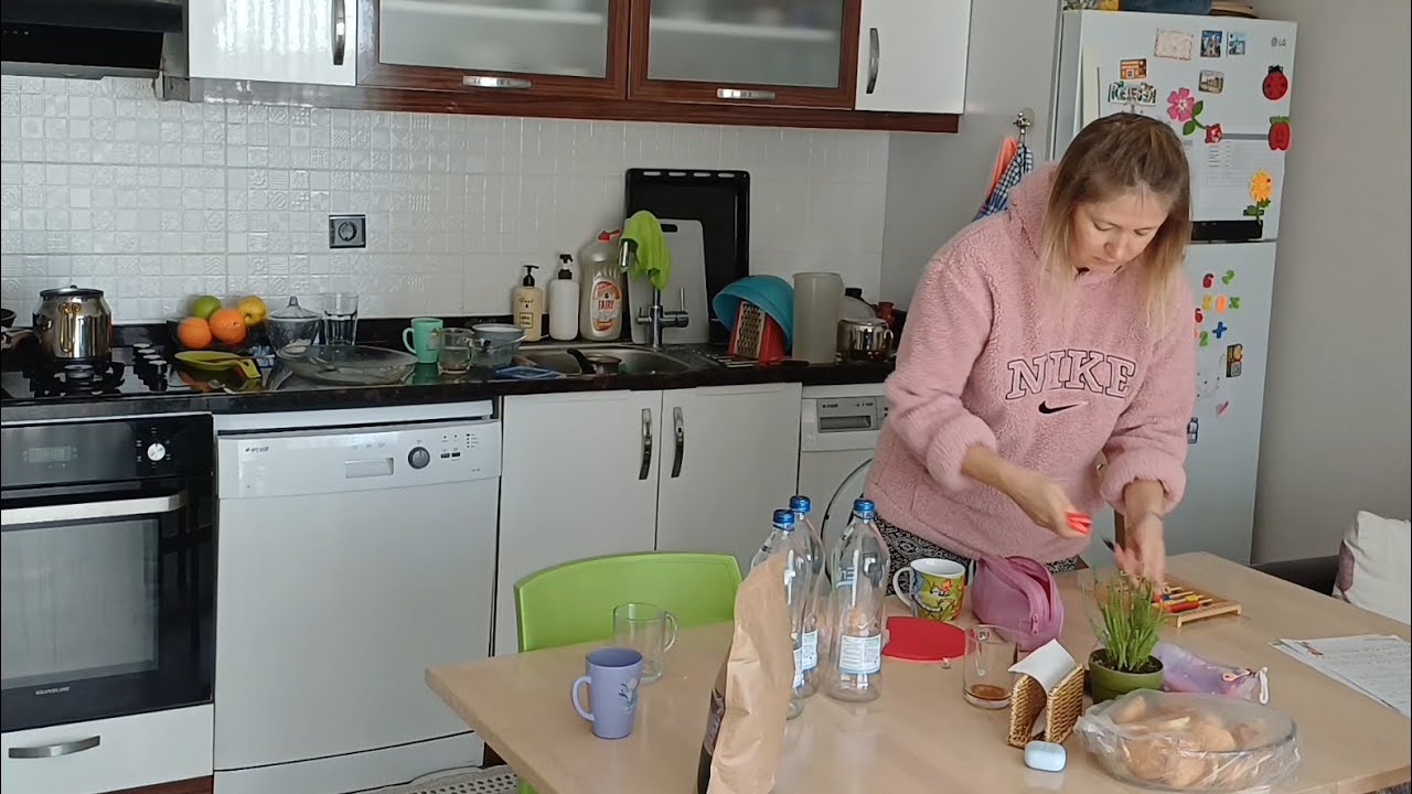 🌞I clean and cook.🥘 A cozy video 🫕motivation #cleaning #homework #relax #relaxvideo