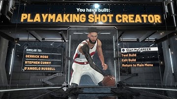 BEST PLAYMAKING SHOT CREATOR BUILD IN NBA 2K20!