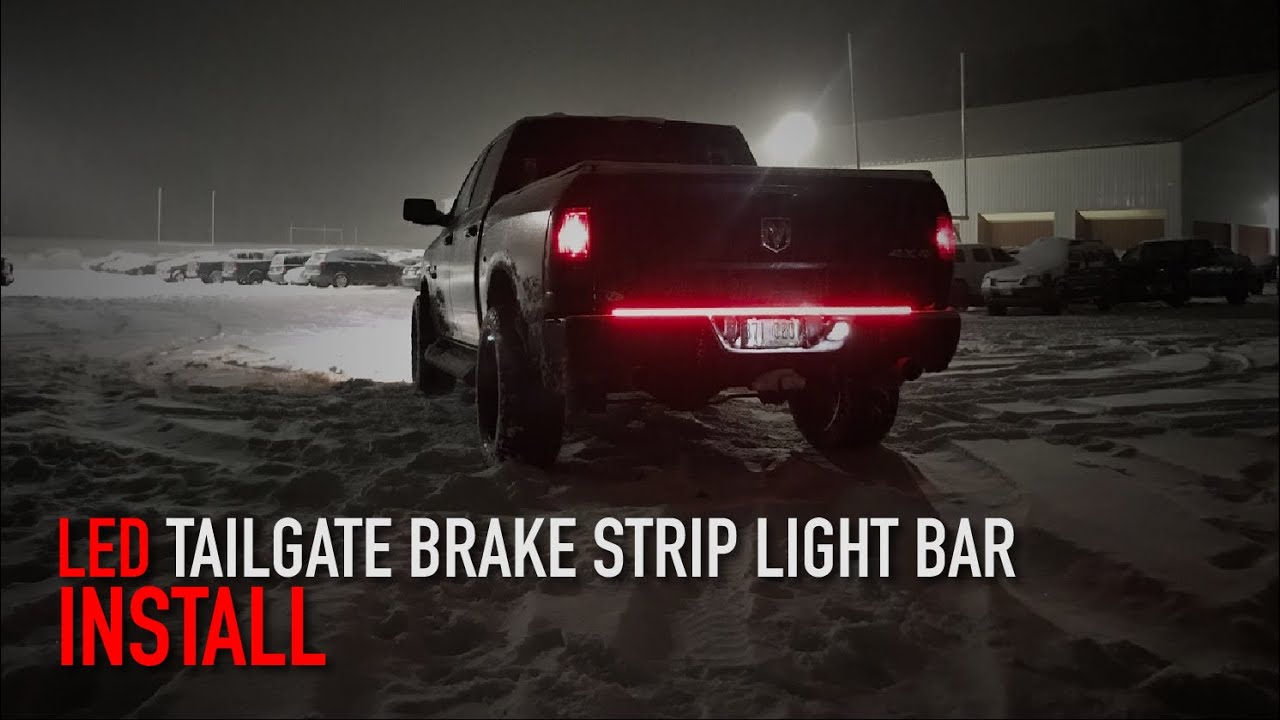 LED Tailgate Brake Light Strip Install (Wired To 7-Pin Trailer