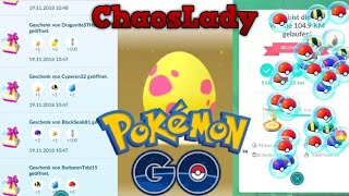 Wochenbelohnung + 7km Eier aus Geschenken - Pokémon GO deutsch