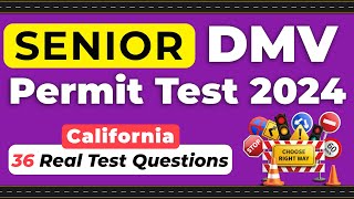 California DMV Senior Written Test 2024 (Real life Test Questions)