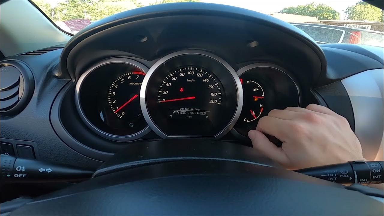 How to Reset Instrument Cluster Settings to Defaults Suzuki Grand