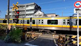 踏切 電車 動画 JR南武線 滝の院 railroad crossing japan