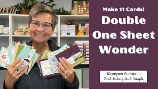 Double One Sheet Wonder | Make 11 Cards From This Template