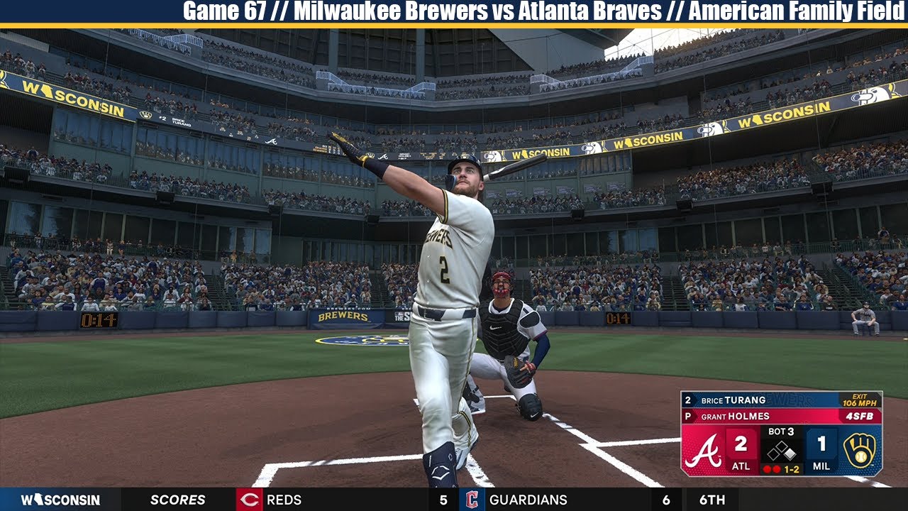 MLB The Show 25 | «Милуоки Брюэрс» против «Атланта Брэйвз» | Игра 67