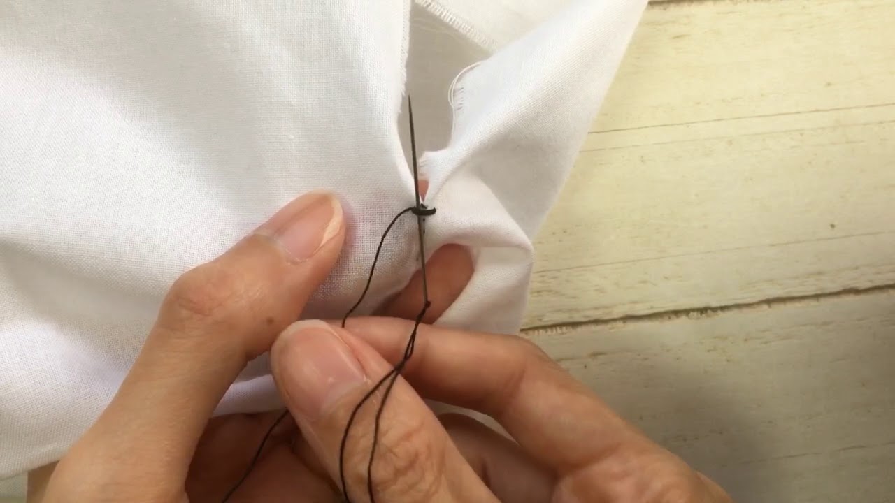 手縫いの基本 閂 かんぬき 止め編 Youtube
