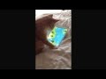 Kitten playing with iPad