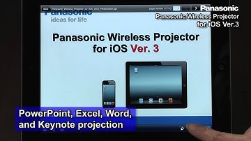 Panasonic Wireless Projector for iOS - VISITELECOM