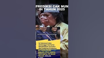 presdiksi cak nun jadi kenyataan #srimulyani #caknun