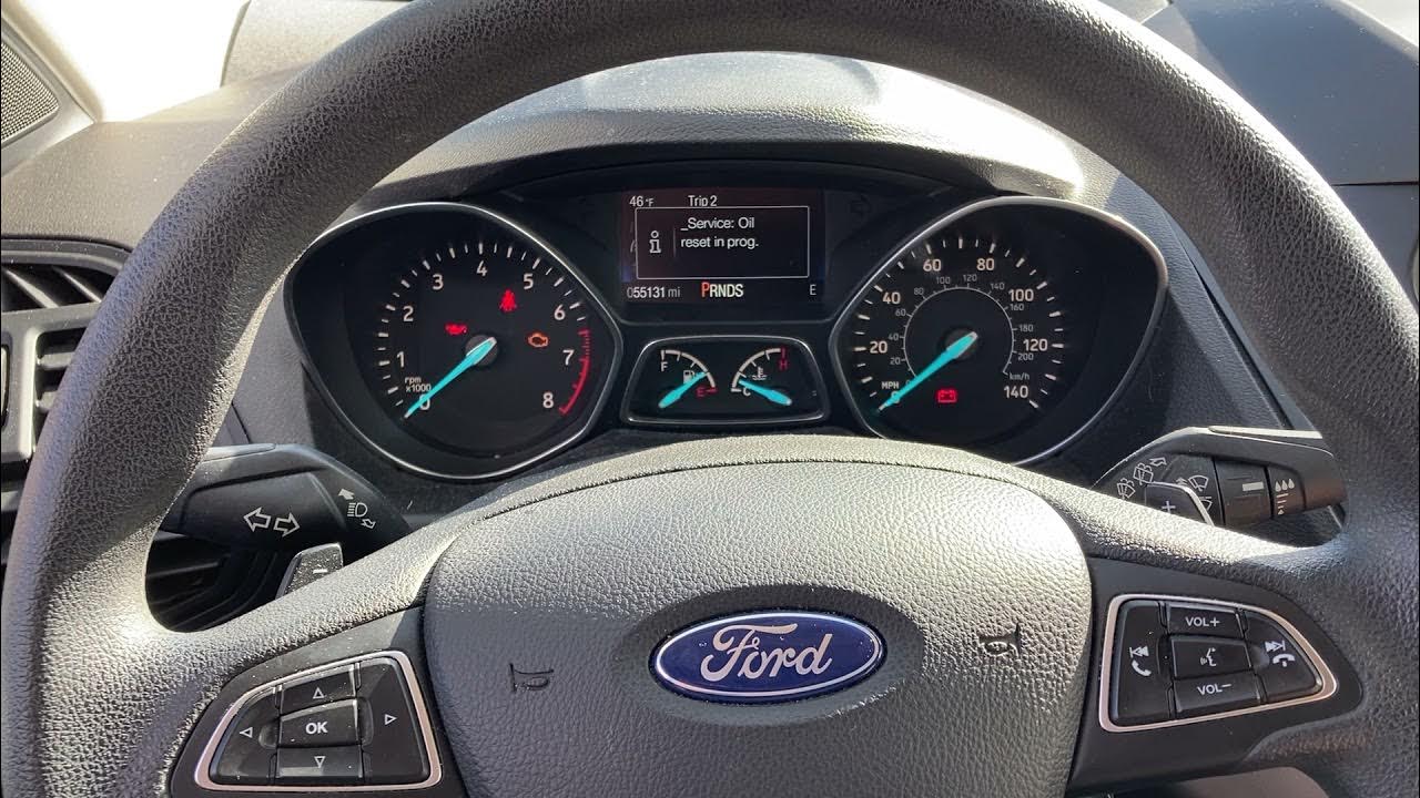 How to reset a 2017 Ford Escape oil light YouTube