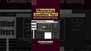 Love justified text in InDesign, but hate rivers? Fix it fast with these settings #InDesignTips