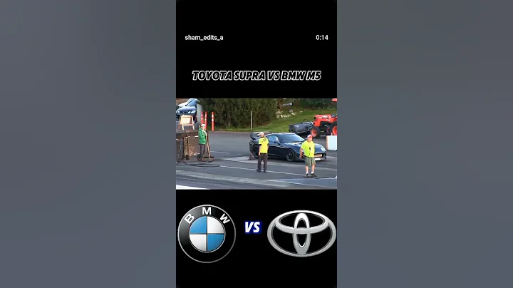 BMW m5 vs TOYOTA supra mk4 💀
