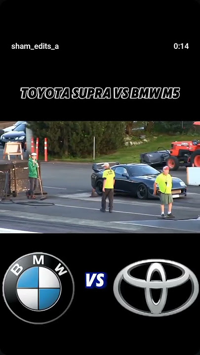 BMW m5 vs TOYOTA supra mk4 💀