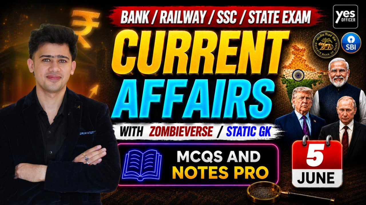 🔴5 June 2026 | Daily Current Affairs | For Bank, Insurance & SSC Exams ...