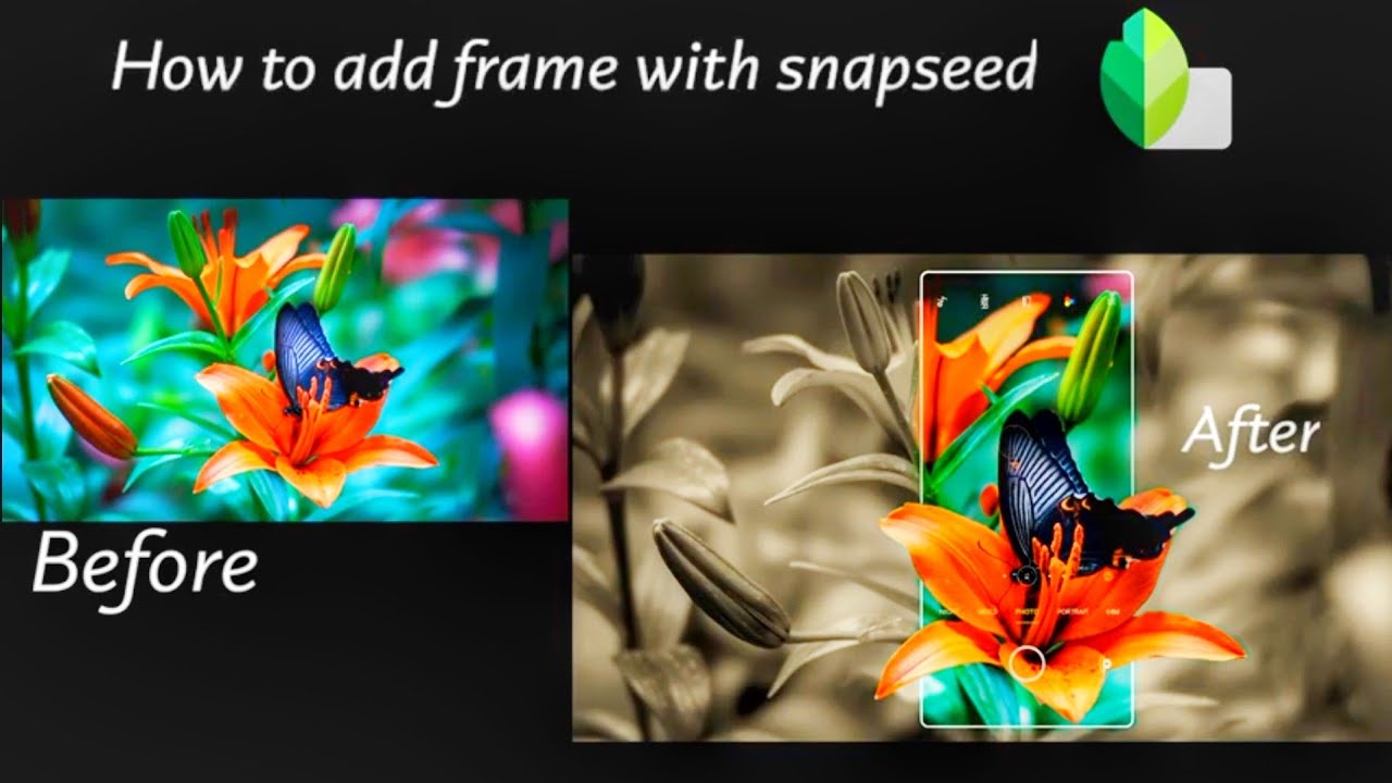 Download 3d Mobile Frame Photo Editing Snapseed Tutorial Creative 3d Mobile Camera Youtube