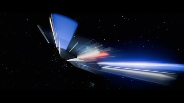 Star Trek - Enterprise-D Goes to Warp TOS Movie Style