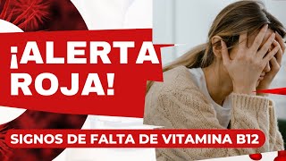 '¡ALERTA ROJA! Signos de Deficiencia de Vitamina B12' #saludybienestar #vitaminab12 #fatiga #anemia