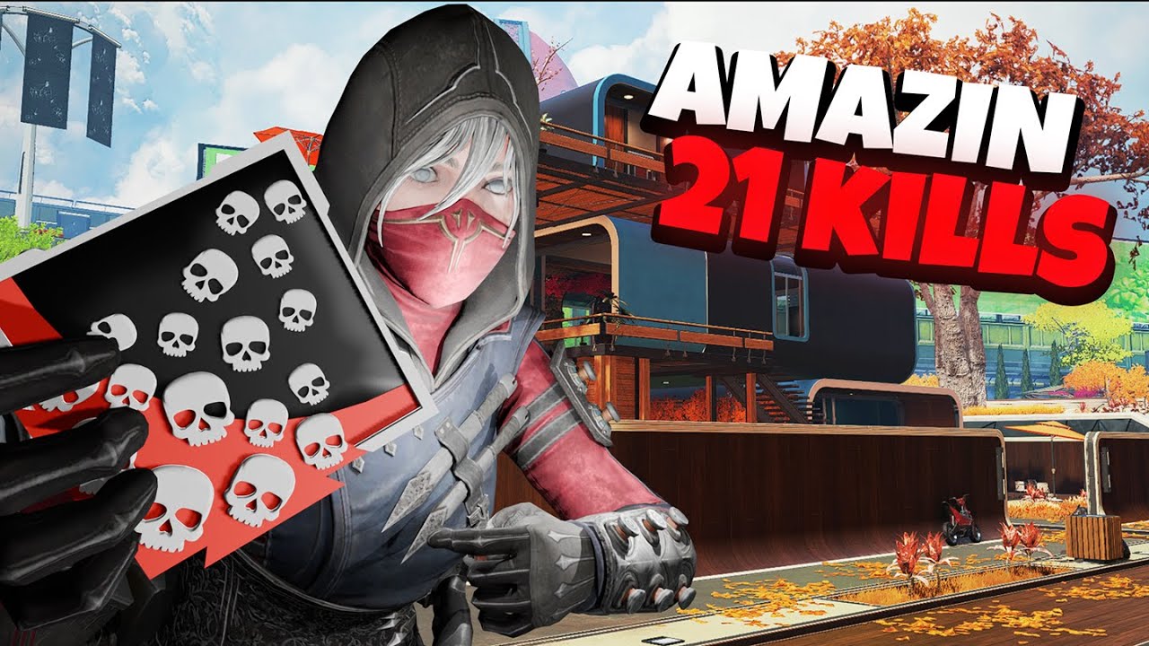 Solo 21 bomb and 4k damage in Apex Legends Full Game - YouTube