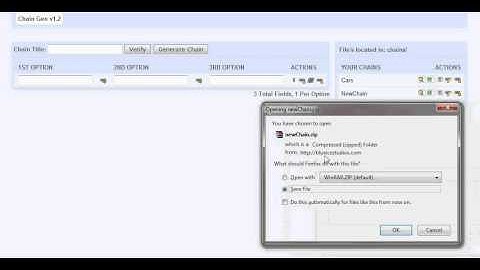Chained Dropdown Generator Version 1.2