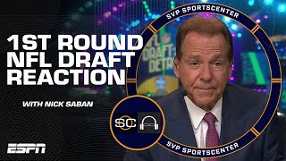 Nick Saban recaps NFL Draft Round 1: A ‘perfect storm’ led to offense-heavy selections | SC with SVP Nick Saban recaps NFL Draft Round 1: A ‘perfect storm’ led to offense-heavy selections | SC with SVP