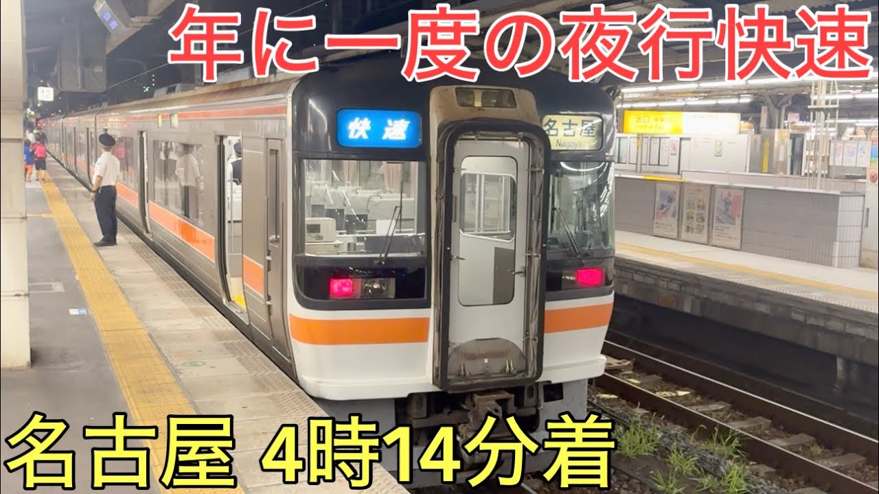 【夜行】年に1回、朝4時まで走り続ける特別な夜行快速に乗ってきた