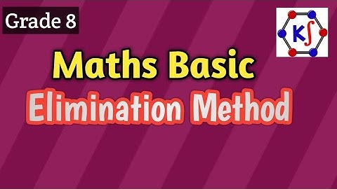 Elimination Method | Solution Set | Grade 8