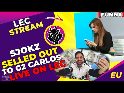 Sjokz SELLED OUT to G2 Carlos Ocelote Live on LEC Broadcast