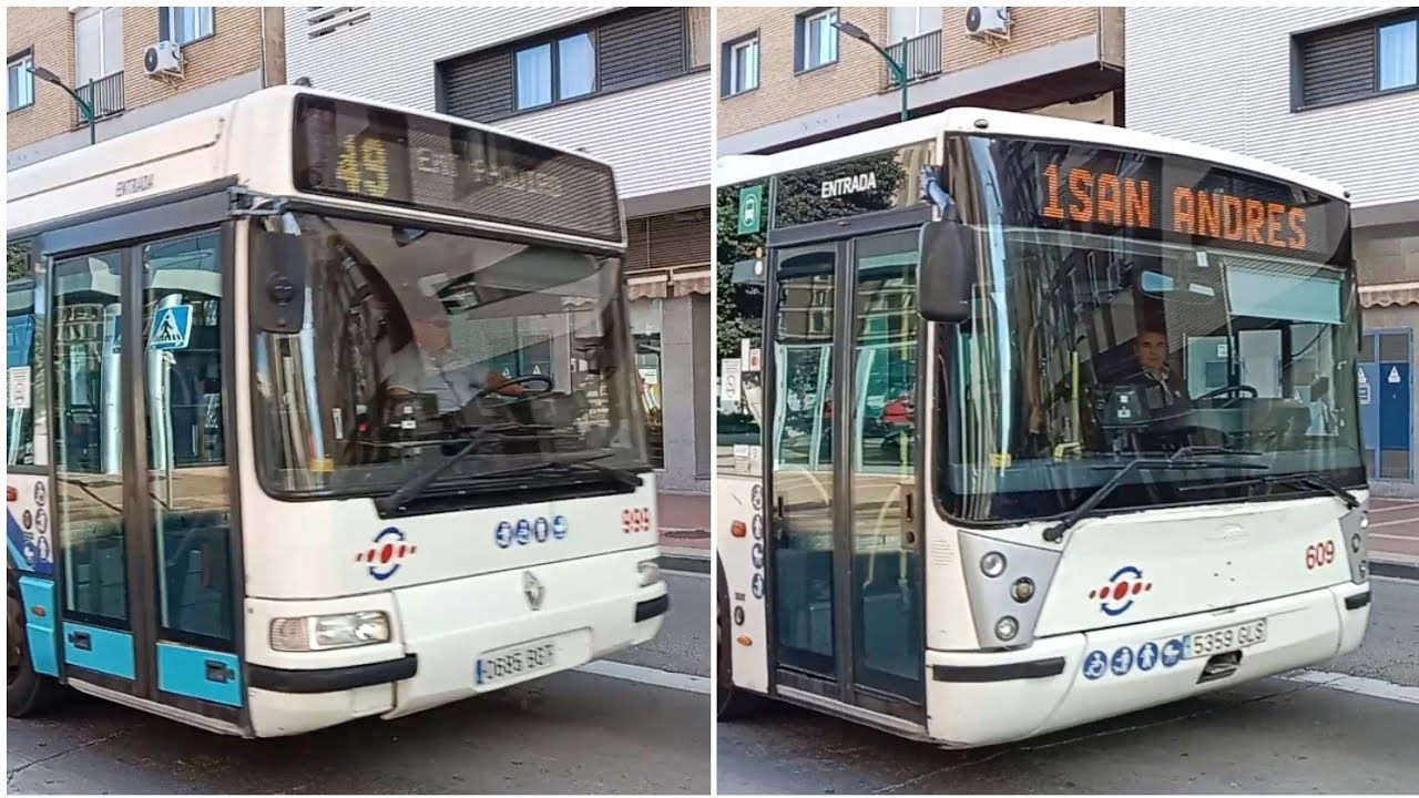 Irisbus Hispano Habit articulado (L 1) y Renault Citybus Ágora S (L 49) - Bus urbano EMT Málaga