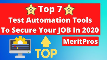 🏆 Top 7 Test Automation Tools To Secure Your JOB 🔥🔥🔥 - Automation Testing Tutorial for Beginners