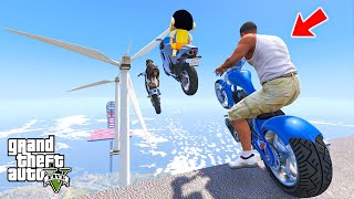 SHINCHAN AND FRANKKLIN TRYING THE IMPOSSIBLE JUMP RAMP CHALLENGE IN GTA 5!