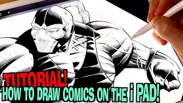 How To Draw Comics With Procreate in 2021! *Batman