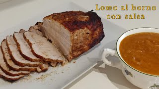 LOMO al HORNO con SALSA para CHUPARSE los DEDOS. Receta económica y fácil.