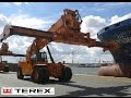 Reach stacker compilation  port of antwerp  life of a reach stacker driver container gopro