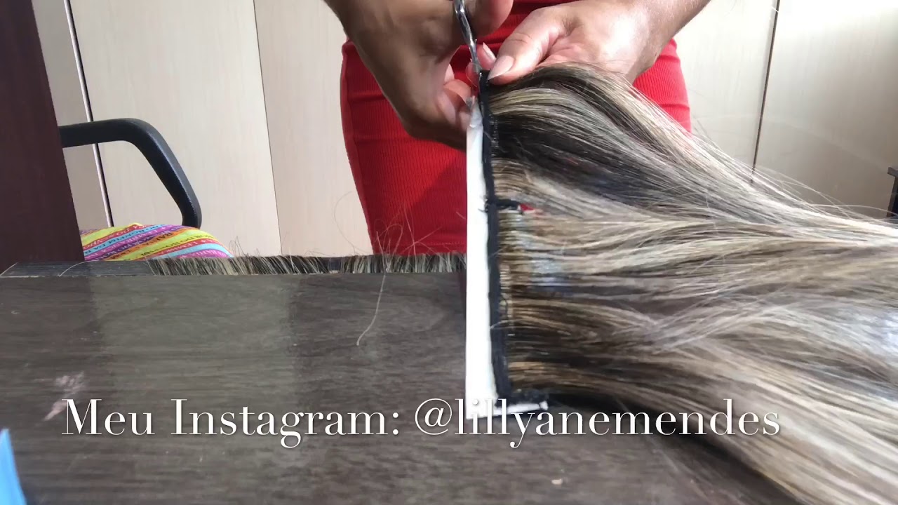 Como preparar o cabelo na fita adesiva : Alongamento de Fita